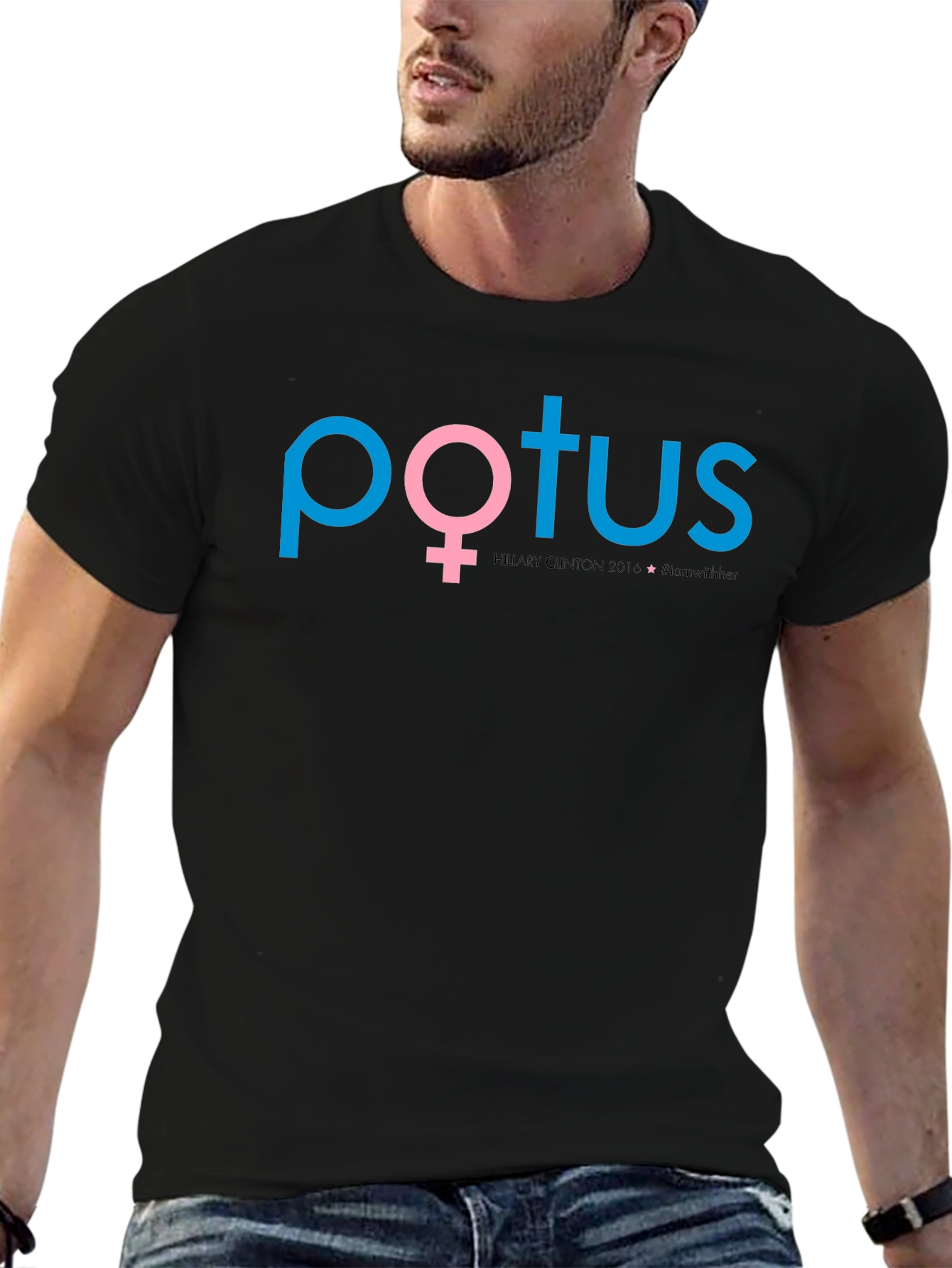 Feminist POTUS Tee - Black Political Statement Shirt