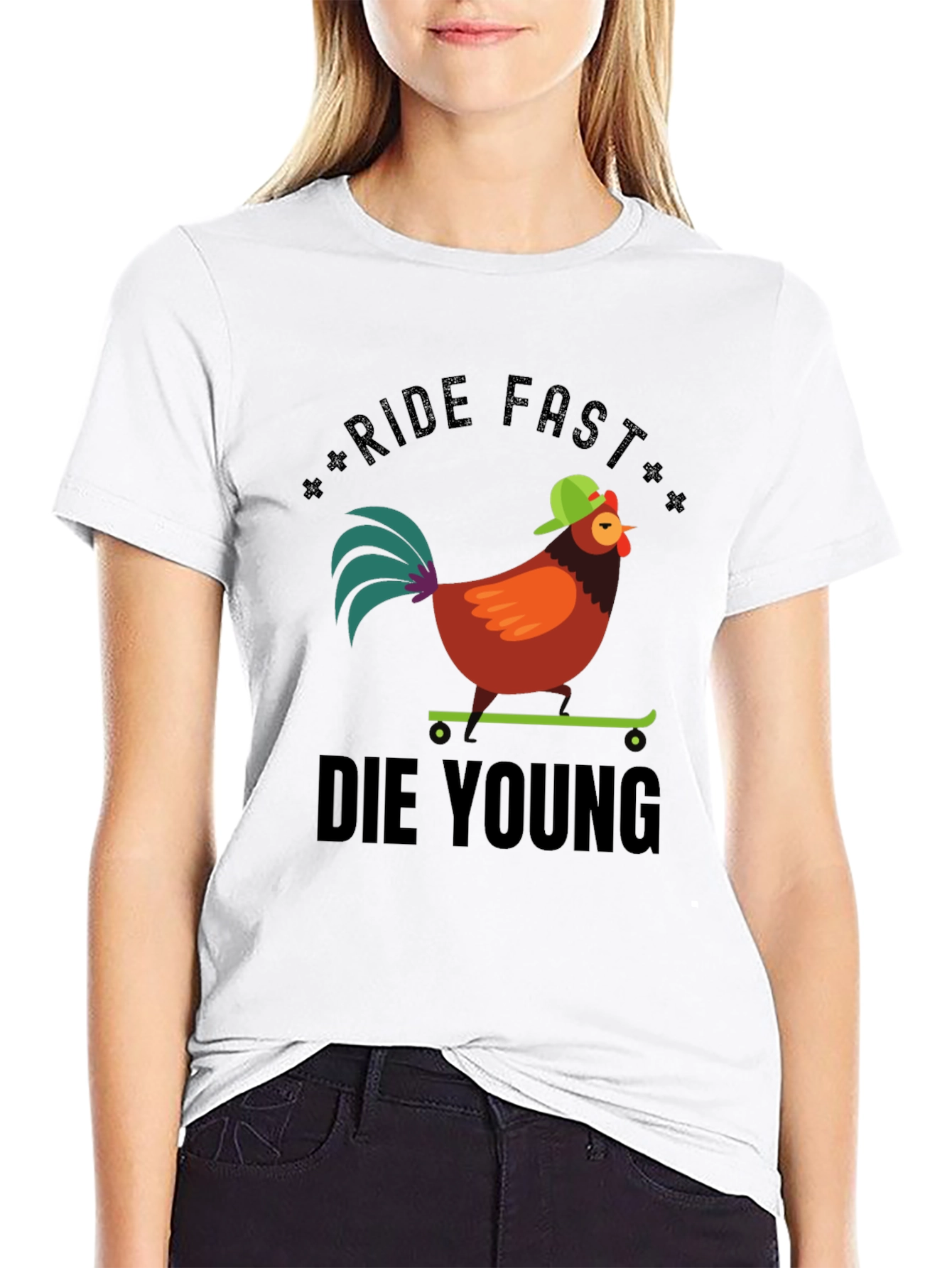 Ride Fast Die Young Chicken T-Shirt