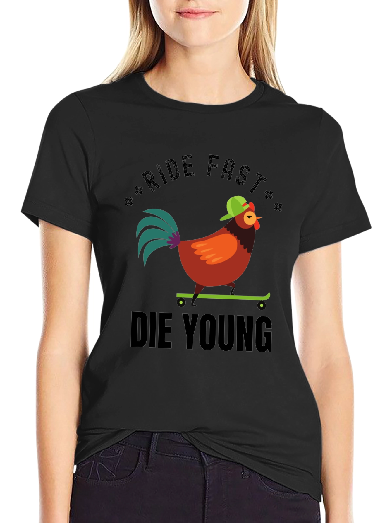Ride Fast Die Young Chicken T-Shirt