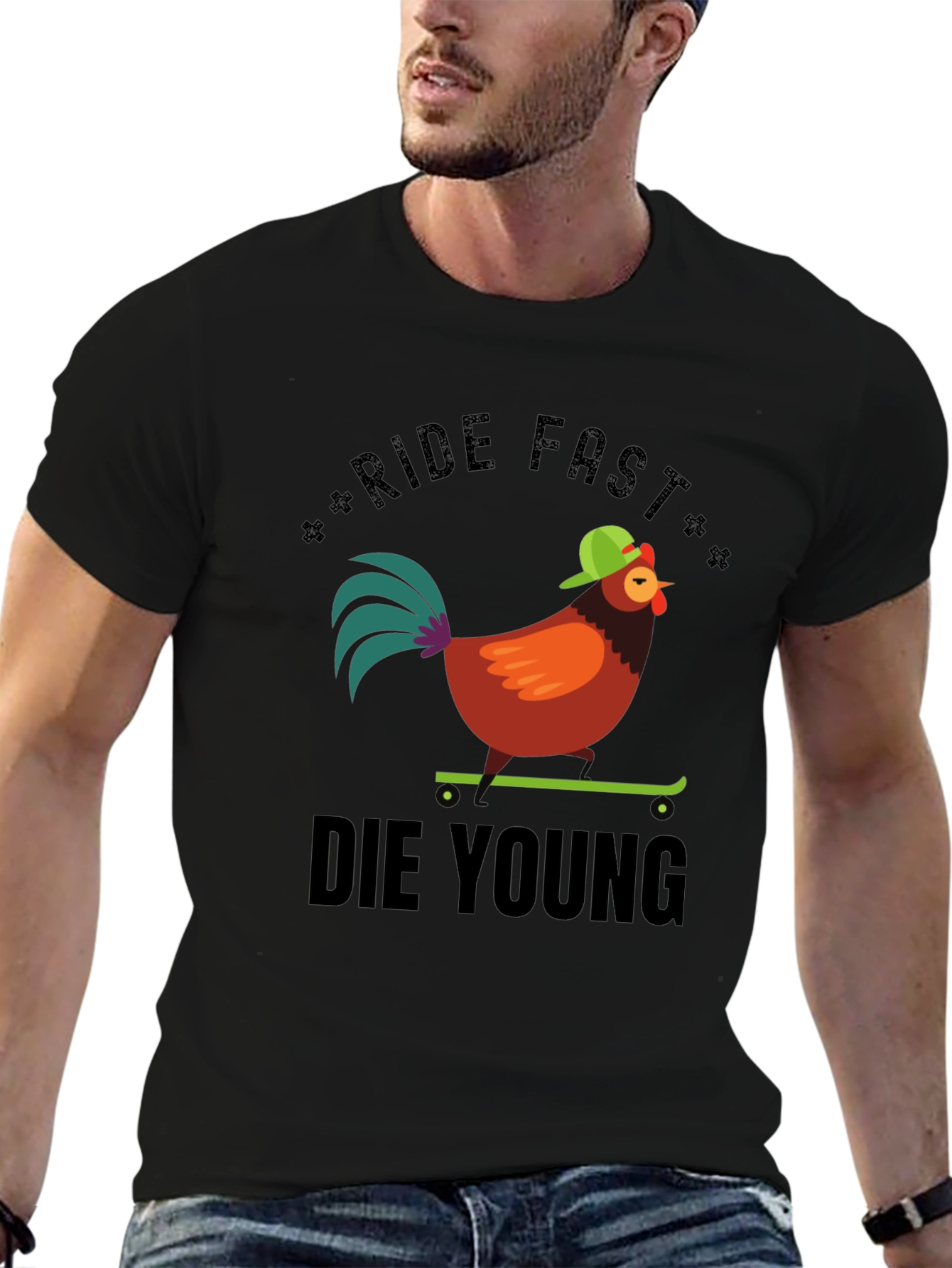Ride Fast Die Young Chicken T-Shirt