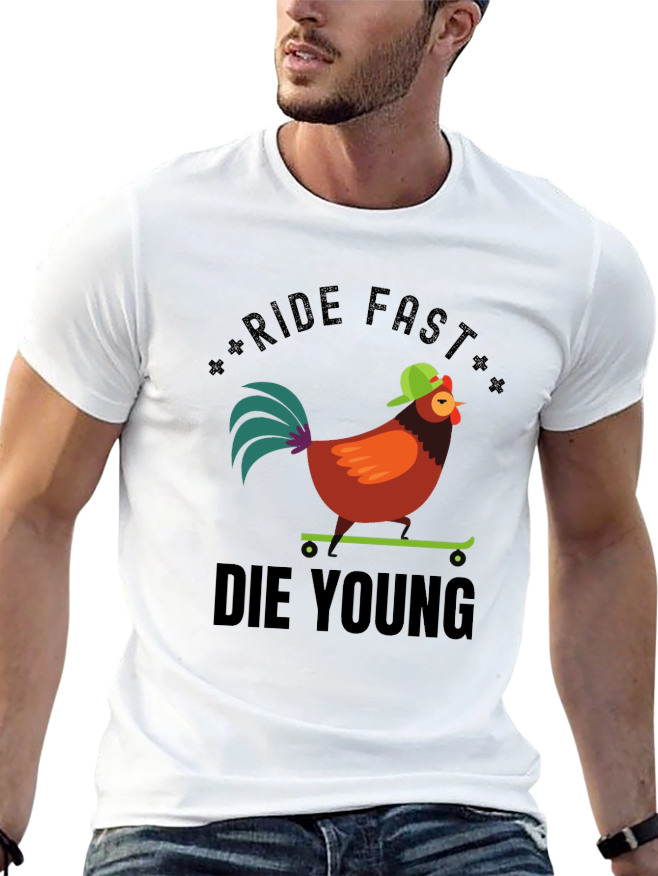 Ride Fast Die Young Chicken T-Shirt