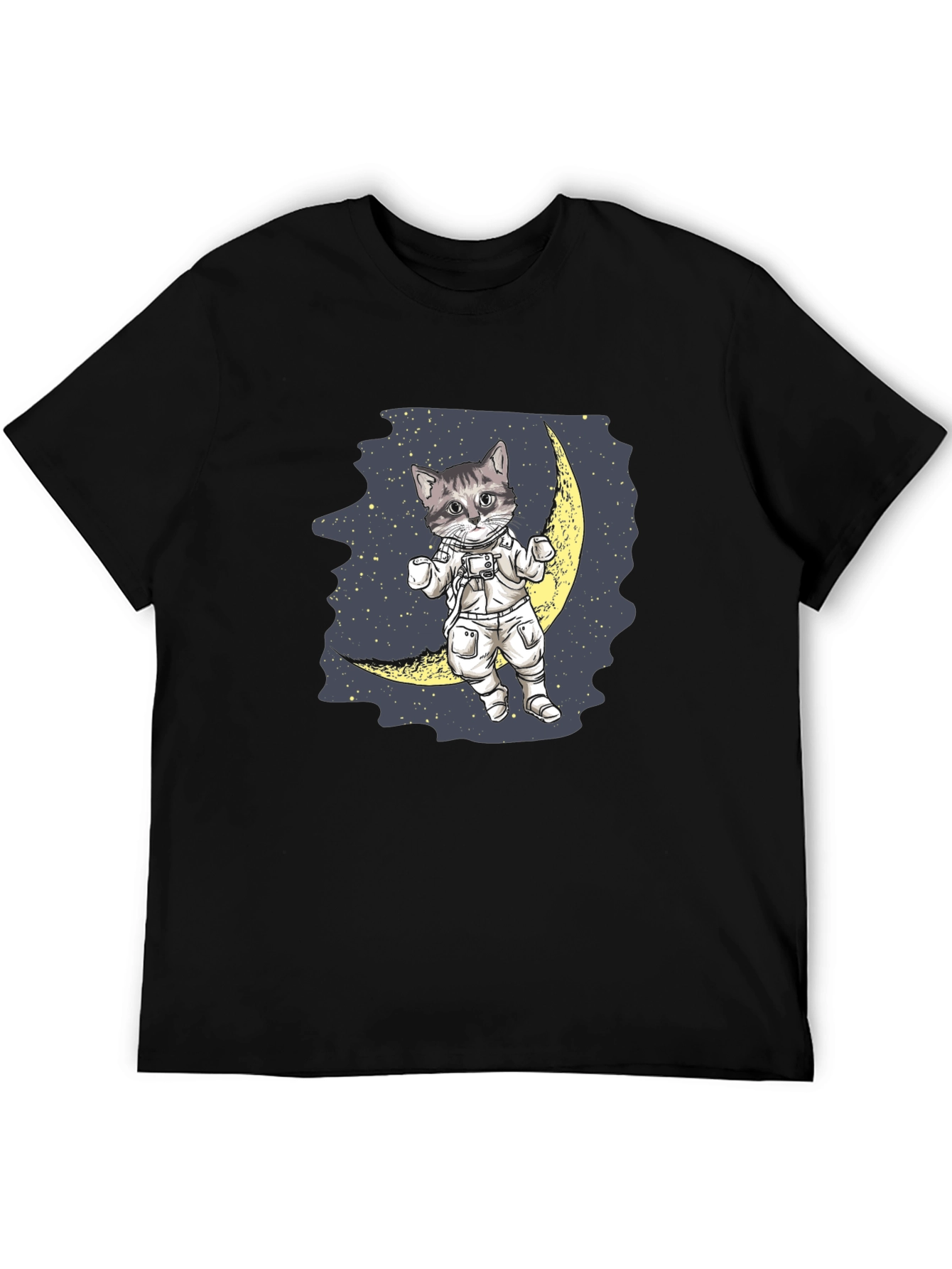 Astronaut Cat on Moon T-Shirt