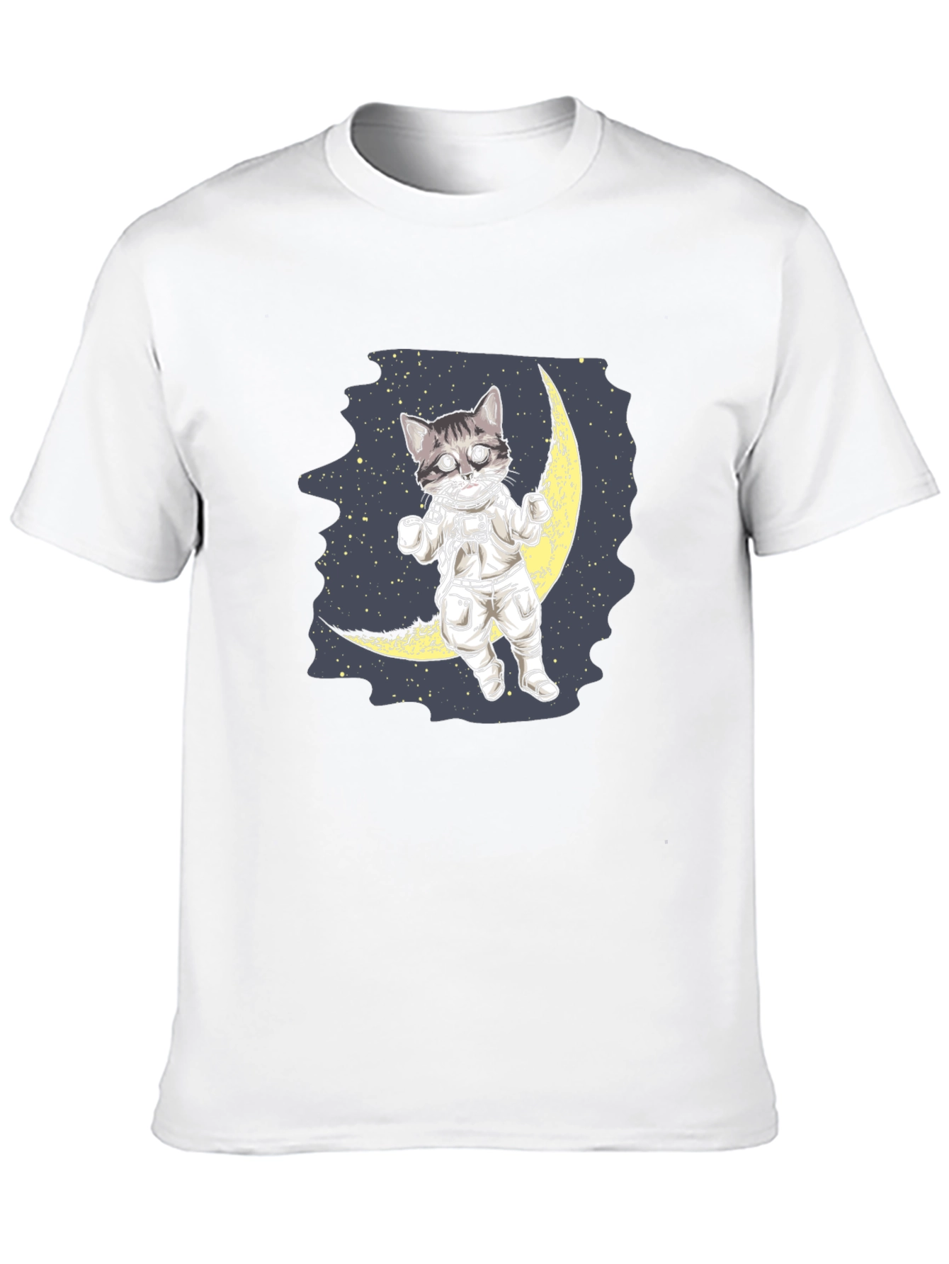 Astronaut Cat on Moon T-Shirt