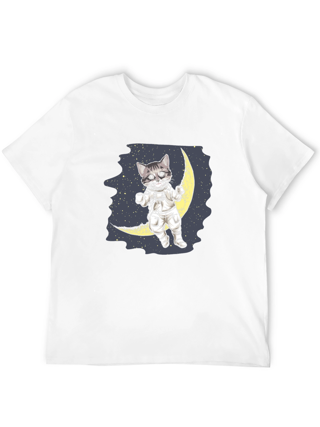 Astronaut Cat on Moon T-Shirt
