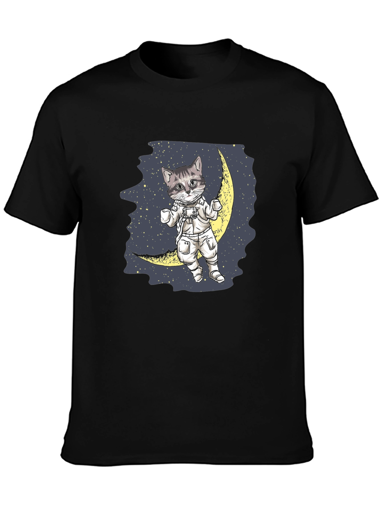 Astronaut Cat on Moon T-Shirt