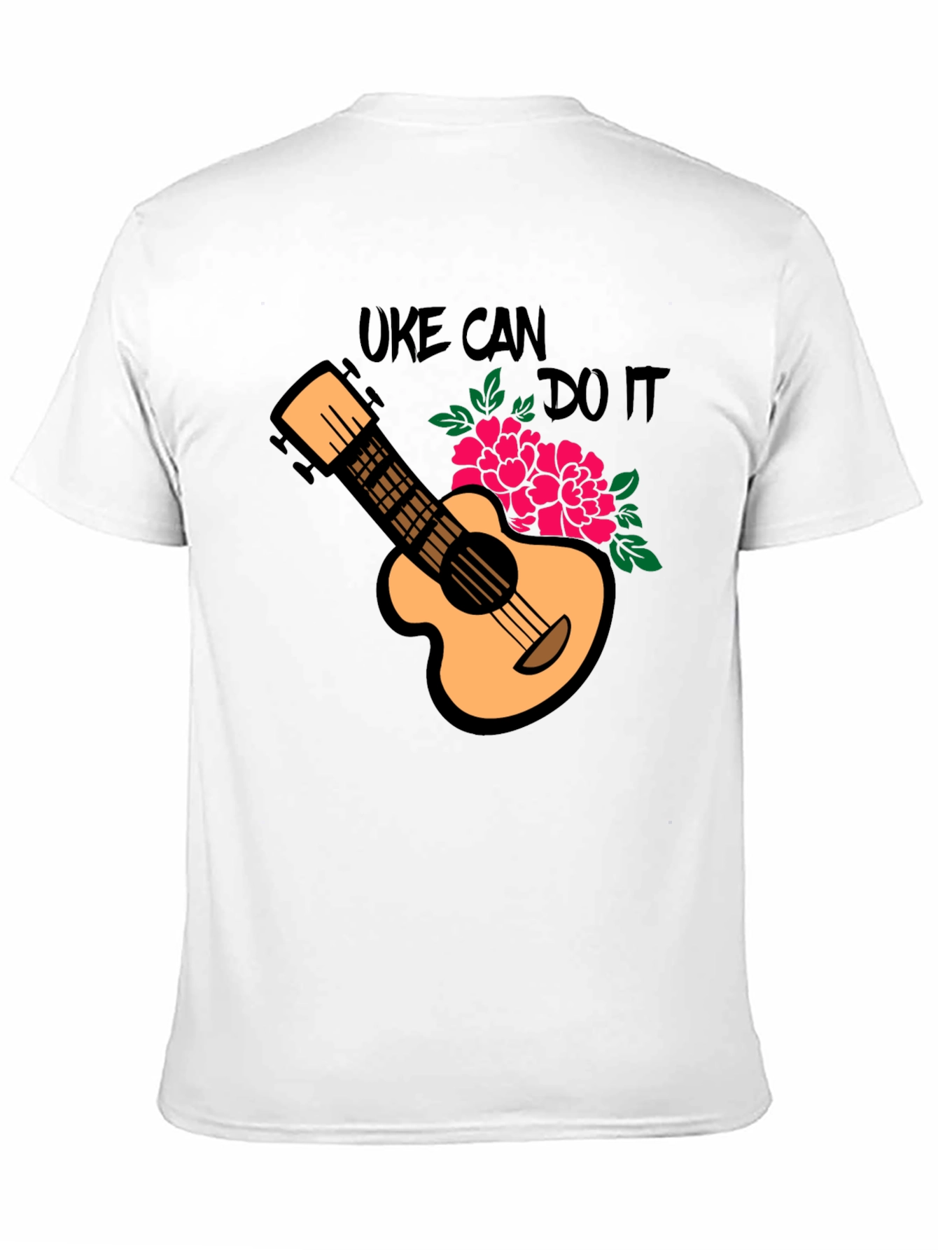 Uke Can Do It Black Graphic Tee