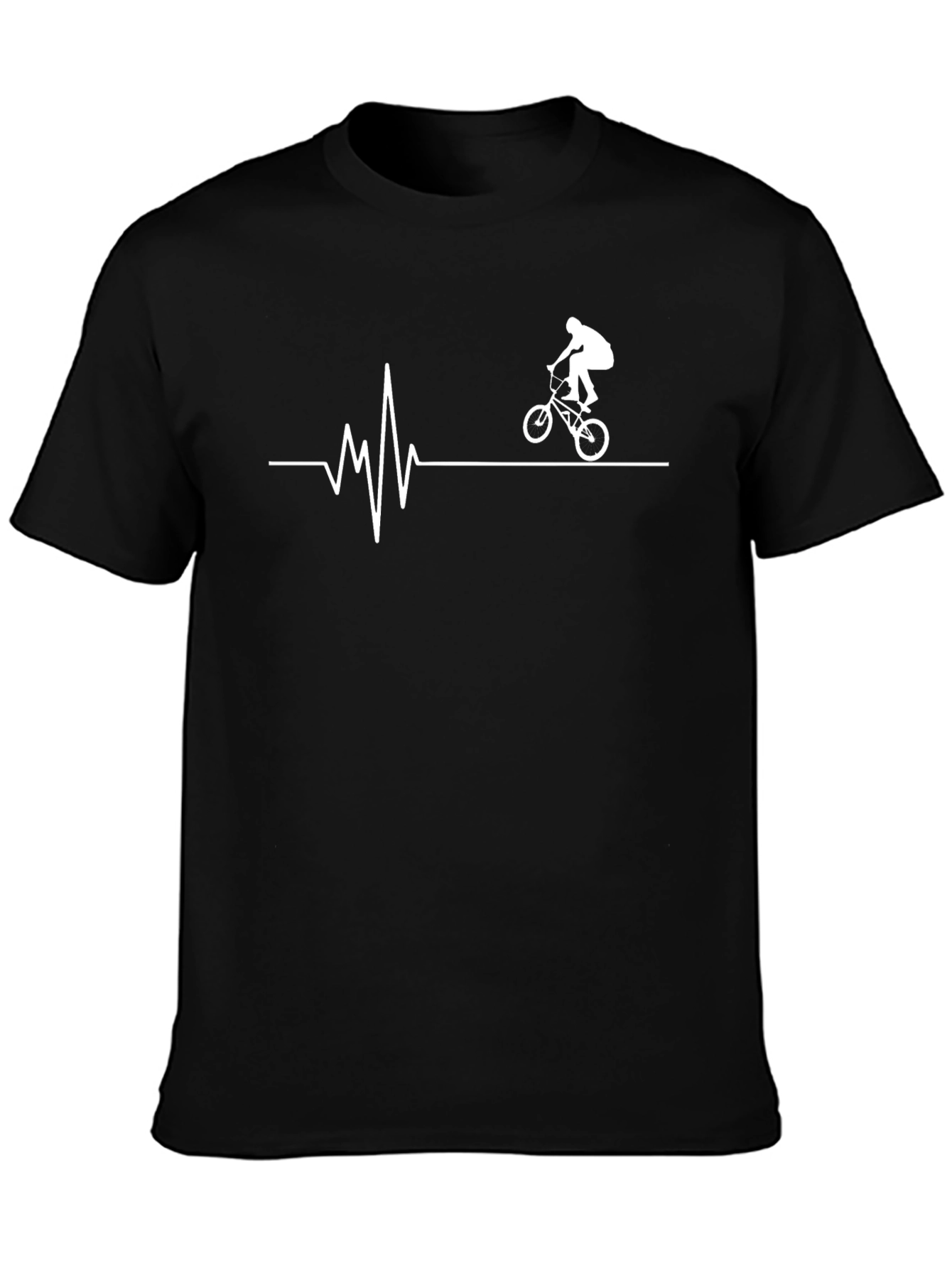 BMX Heartbeat Black Graphic Tee