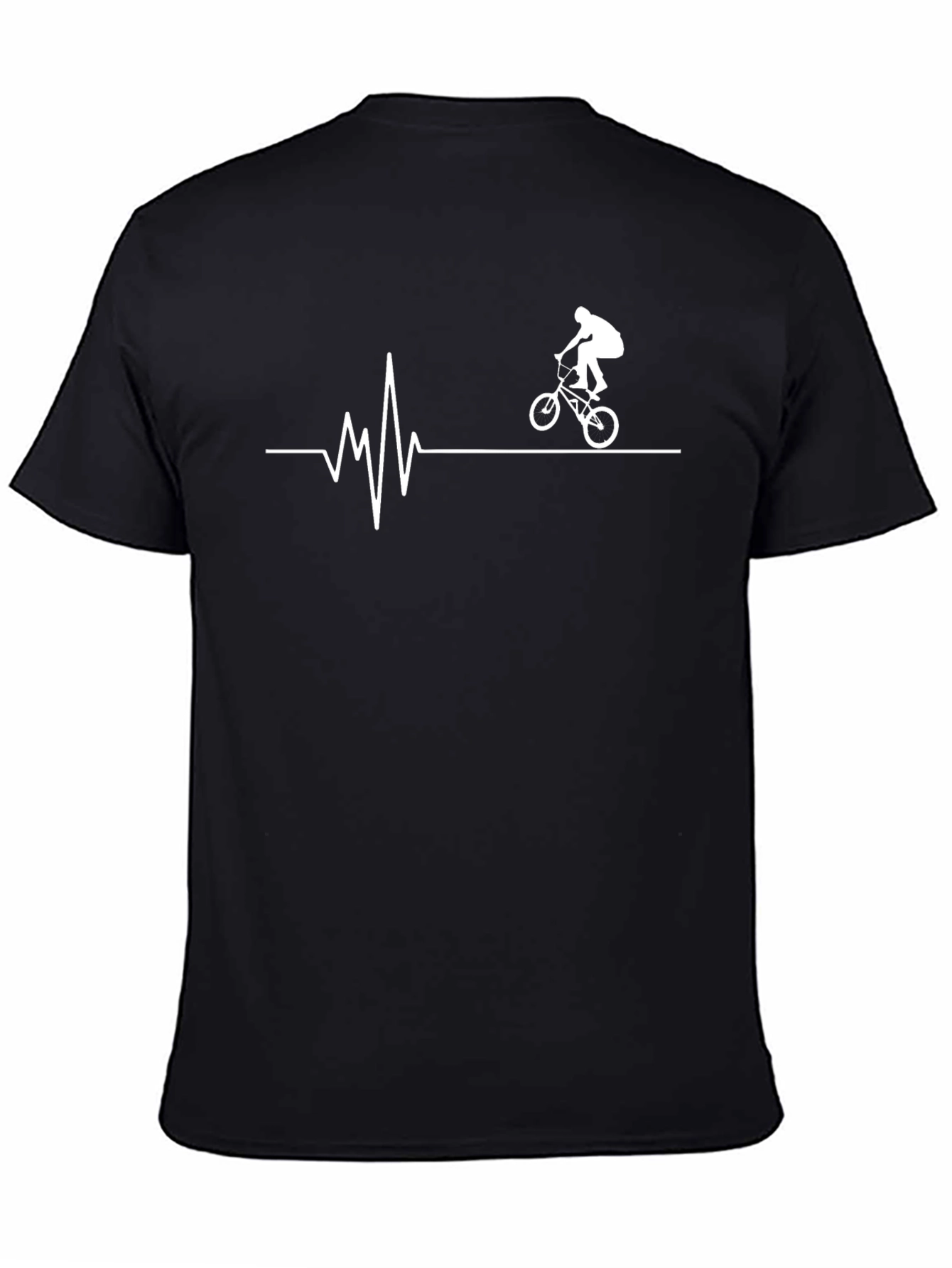 BMX Heartbeat Black Graphic Tee