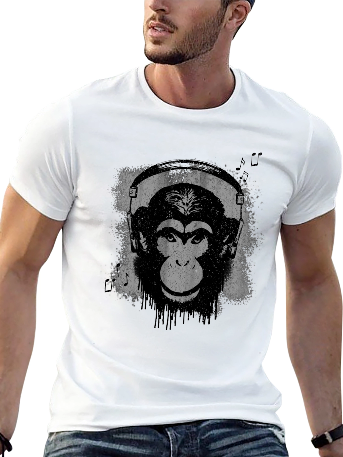 Monkey DJ Graphic Tee - Cool Casual Style