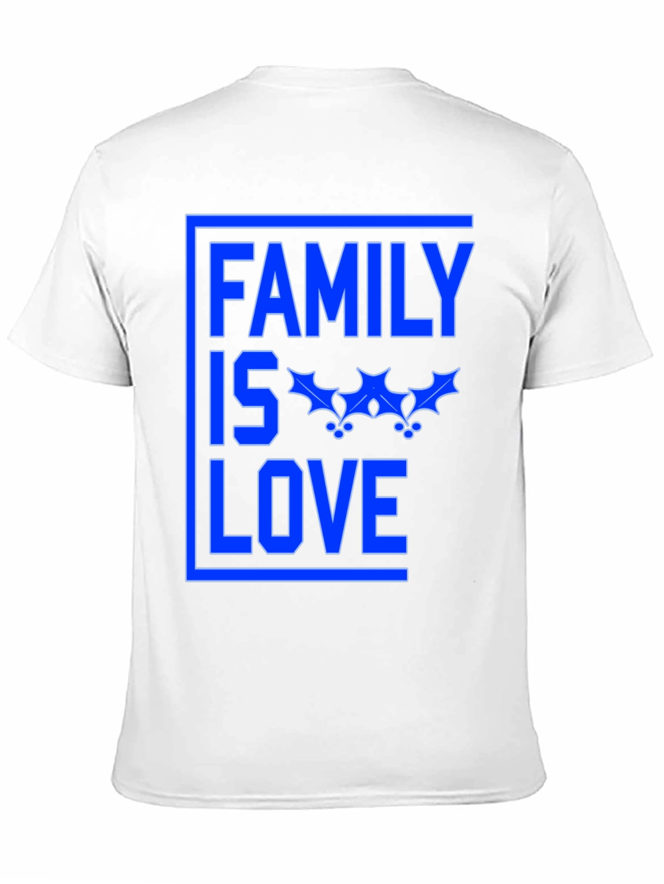 Family is Love Graphic Tee - Black Cotton Blend