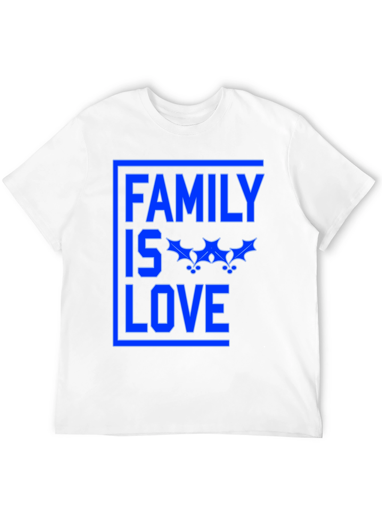 Family is Love Graphic Tee - Black Cotton Blend