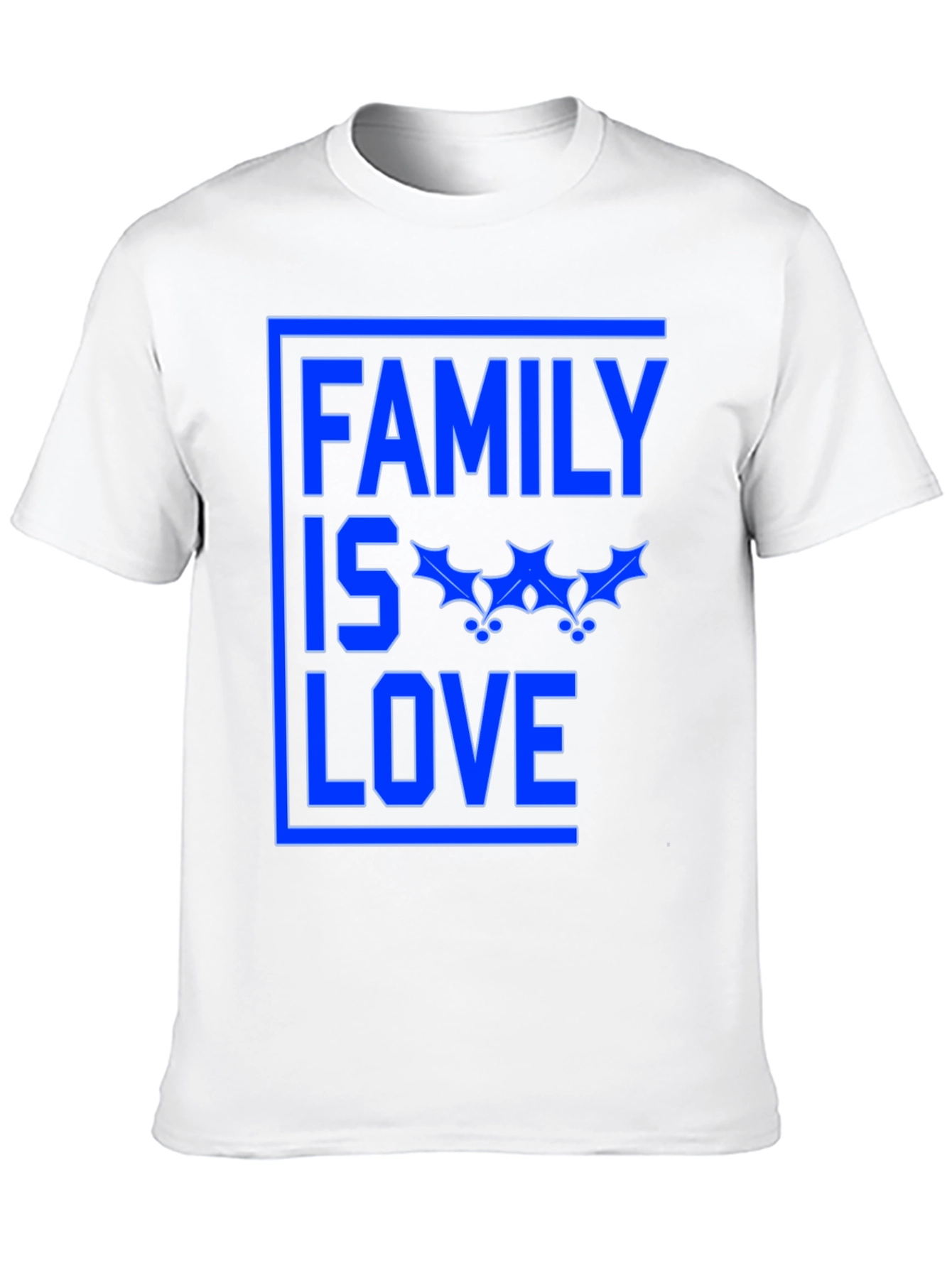 Family is Love Graphic Tee - Black Cotton Blend