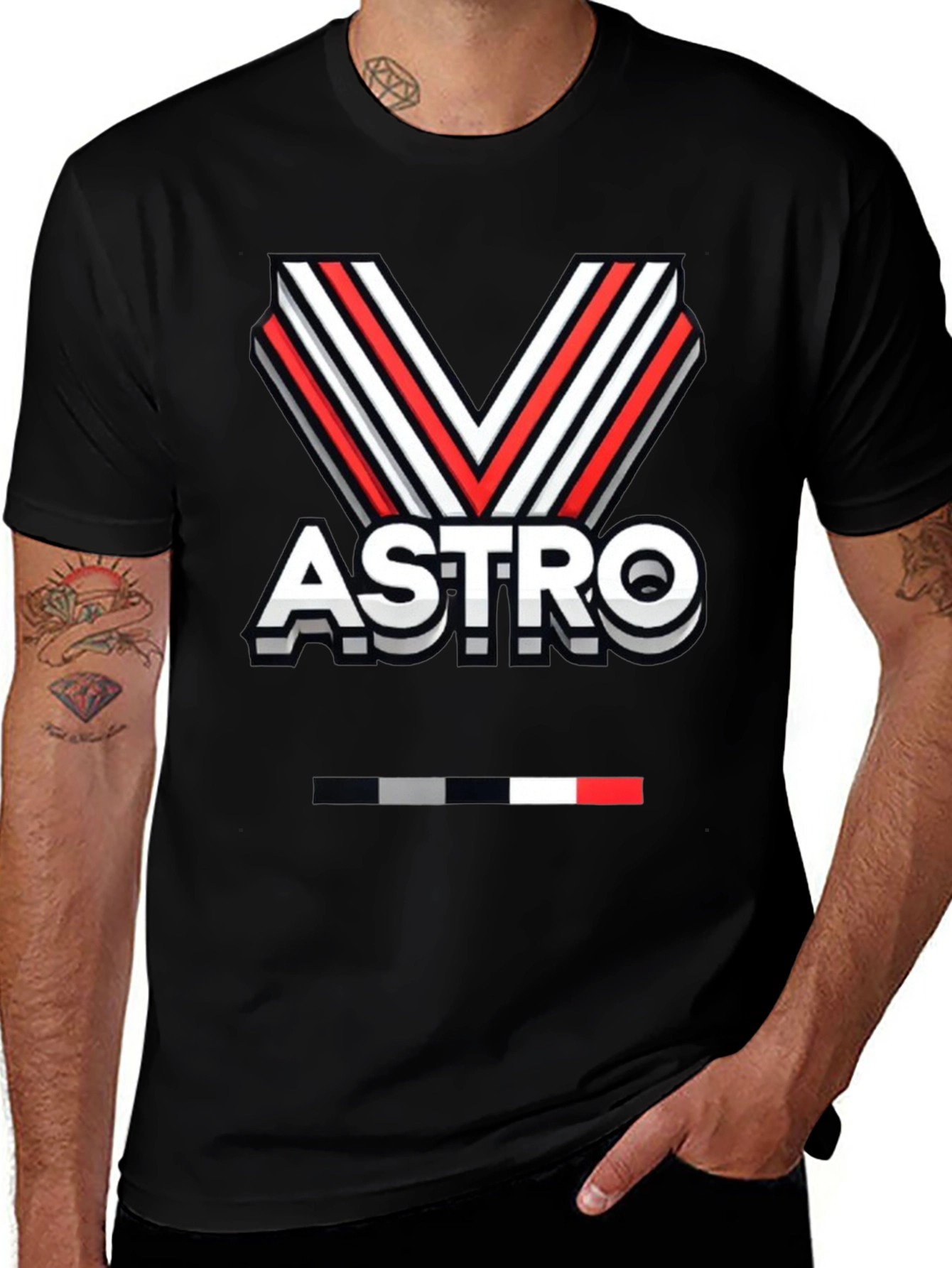 Astro Graphic Tee - Black Cotton Blend