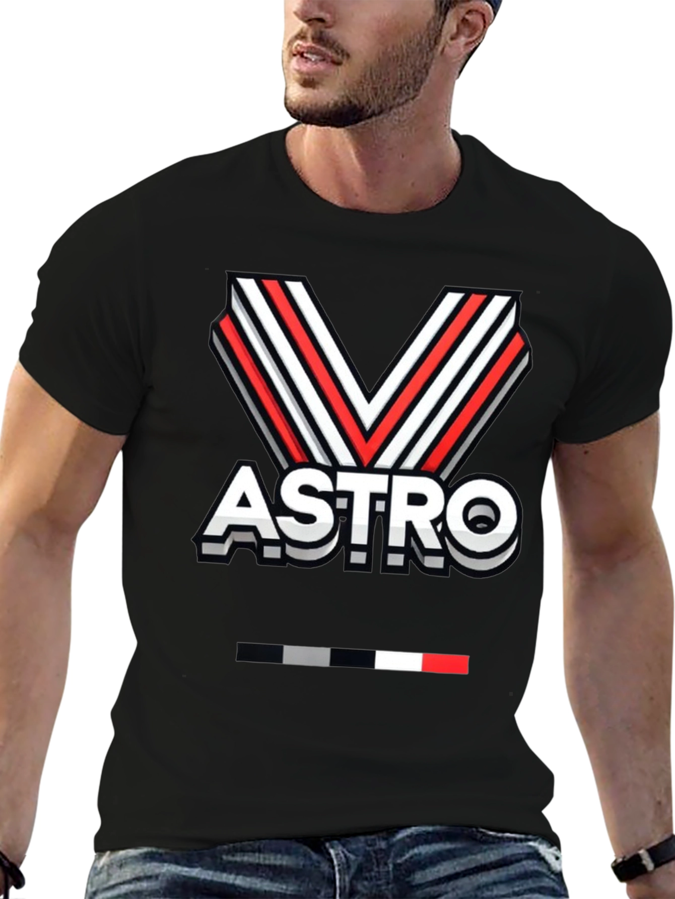 Astro Graphic Tee - Black Cotton Blend