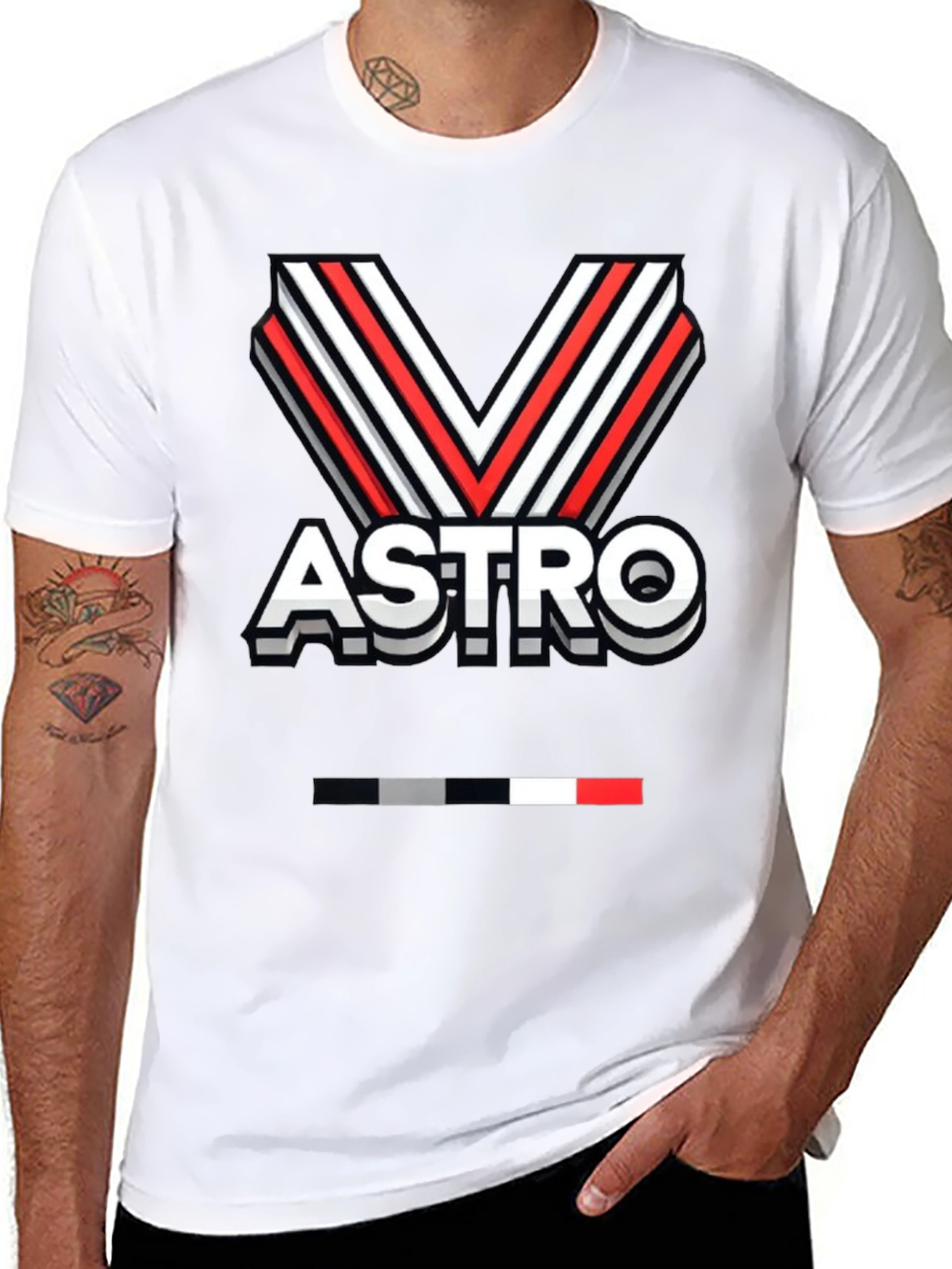 Astro Graphic Tee - Black Cotton Blend