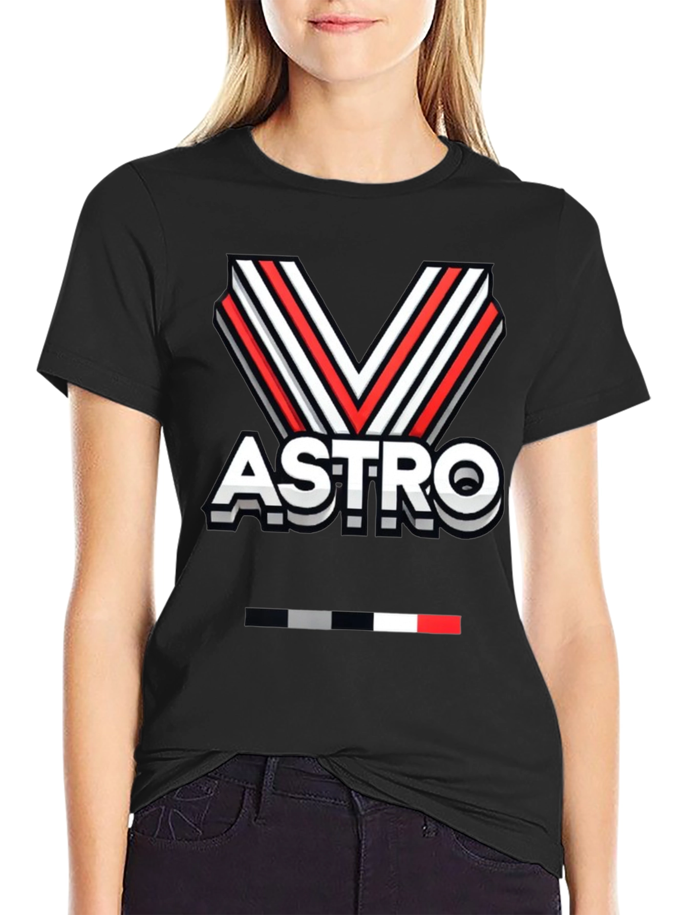 Astro Graphic Tee - Black Cotton Blend