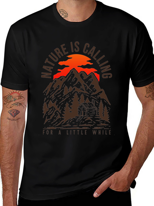 Nature Calling Mountain Cabin T-Shirt