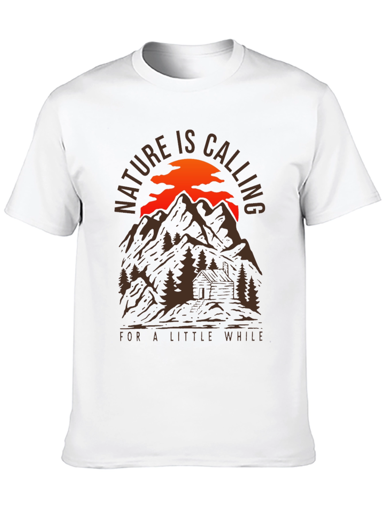 Nature Calling Mountain Cabin T-Shirt