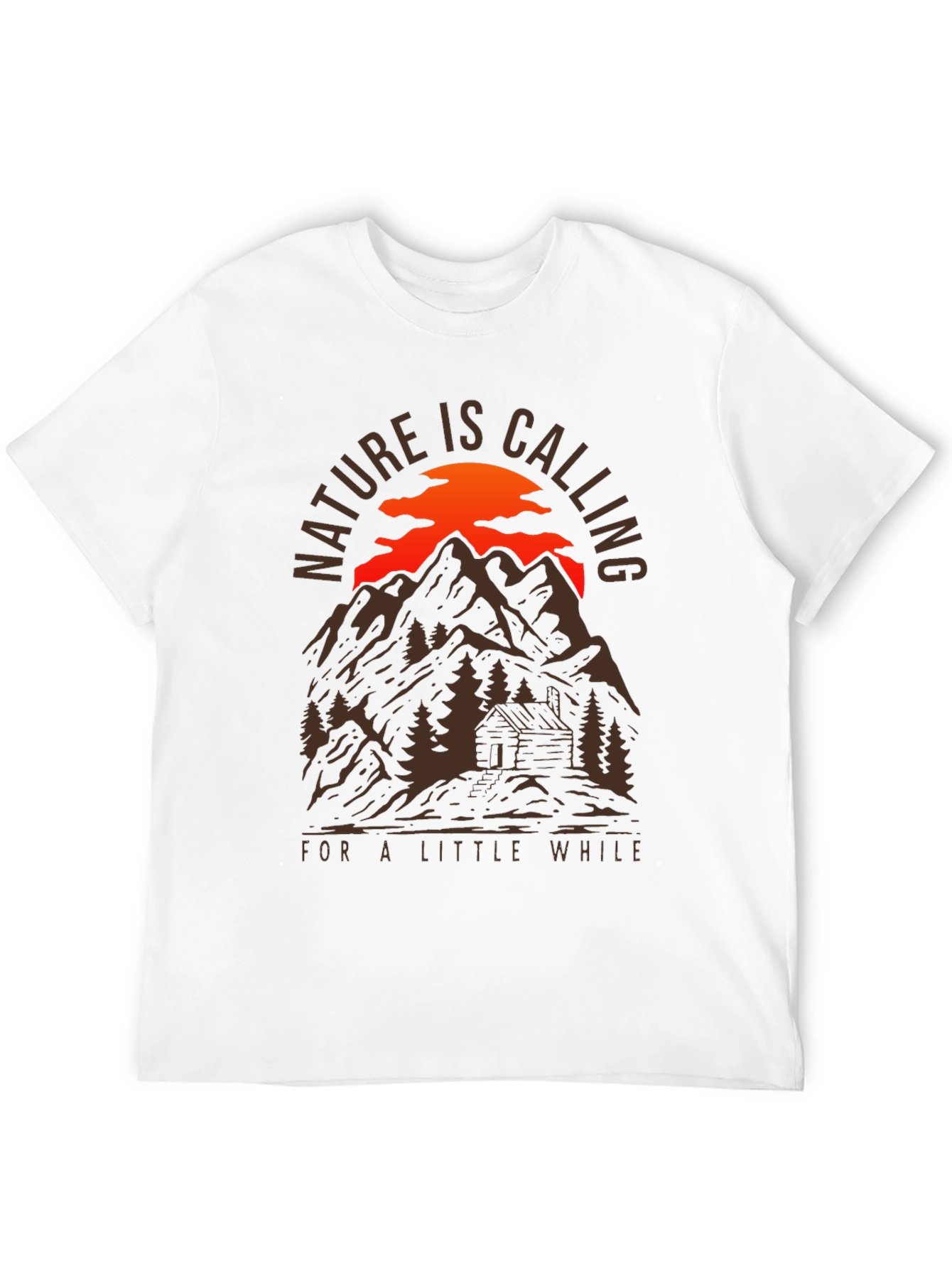 Nature Calling Mountain Cabin T-Shirt