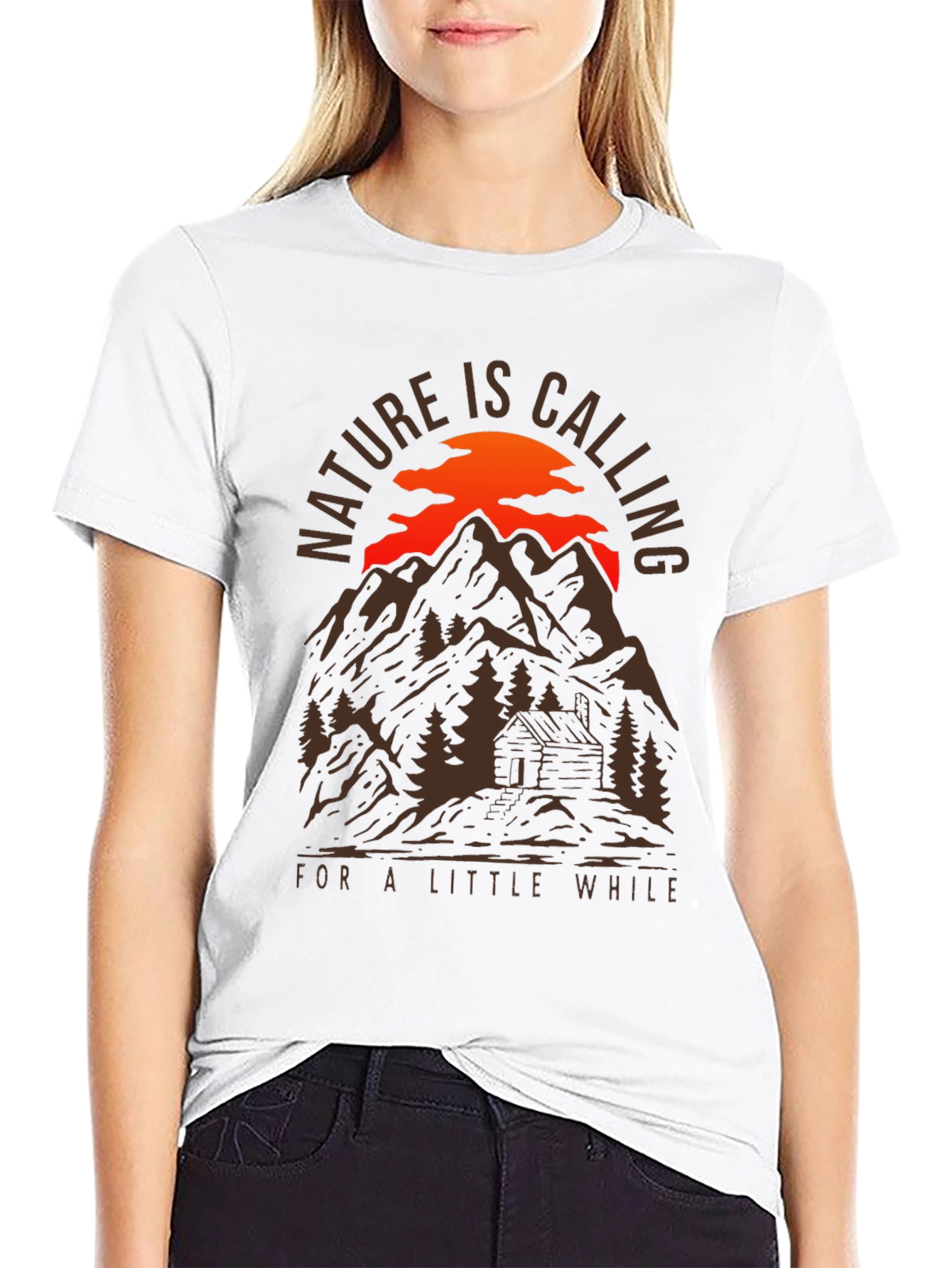 Nature Calling Mountain Cabin T-Shirt