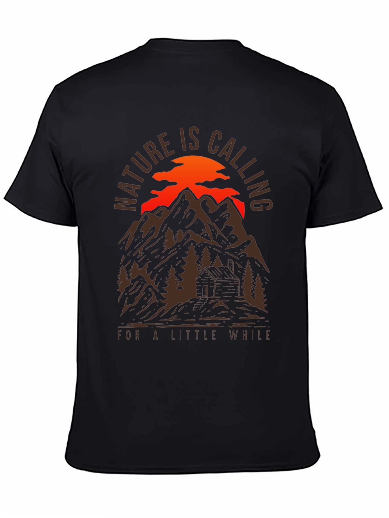 Nature Calling Mountain Cabin T-Shirt