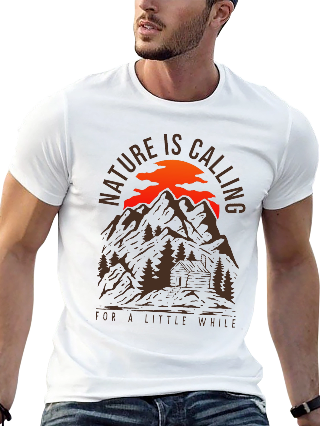 Nature Calling Mountain Cabin T-Shirt