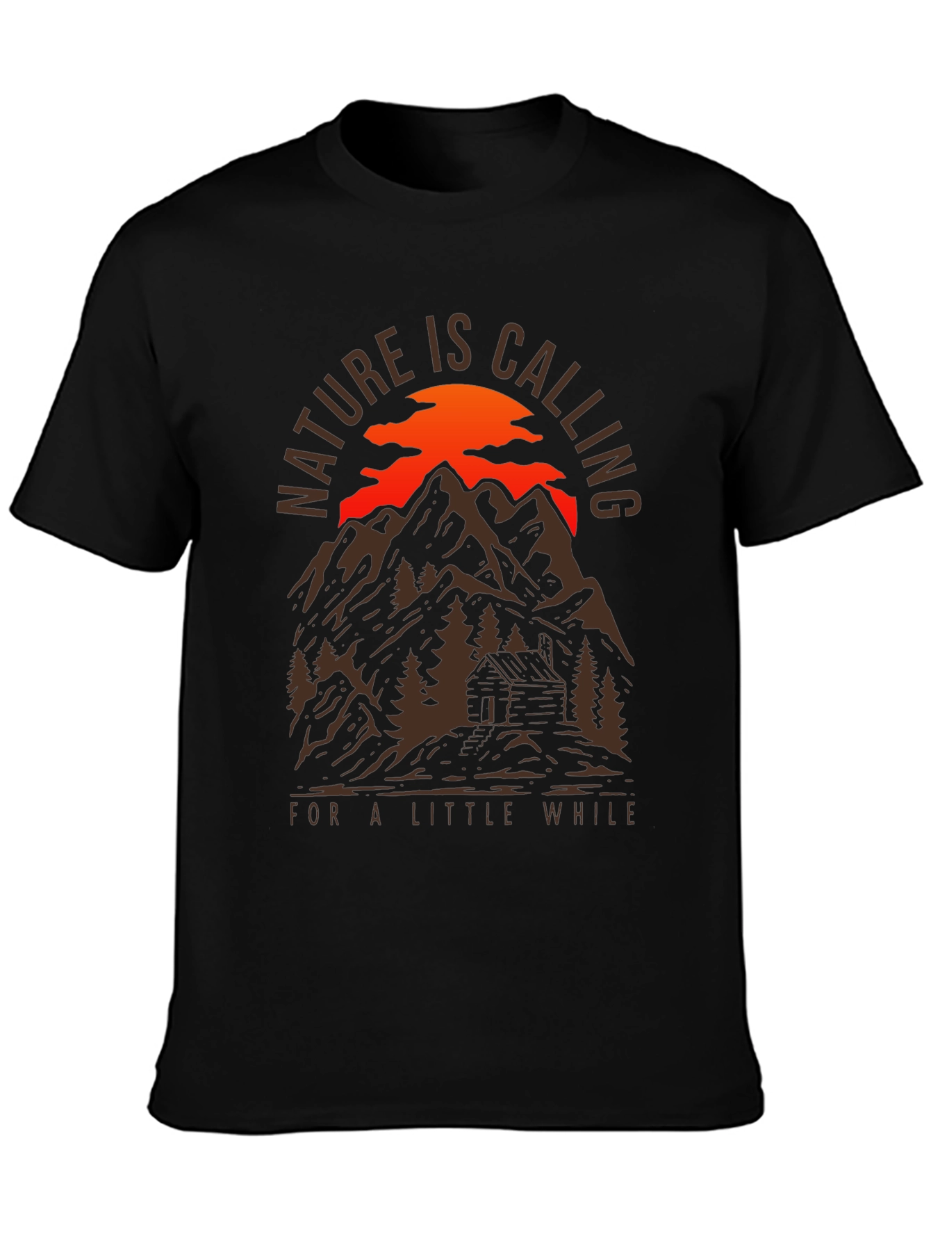 Nature Calling Mountain Cabin T-Shirt