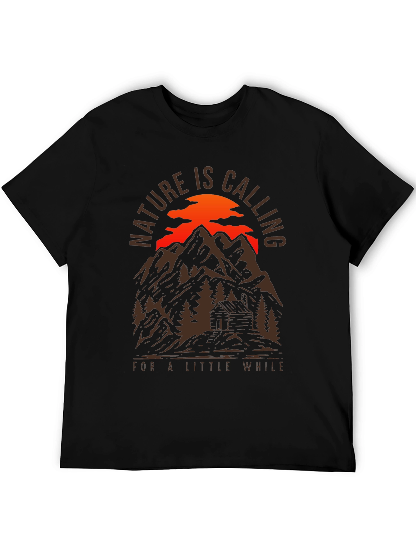 Nature Calling Mountain Cabin T-Shirt