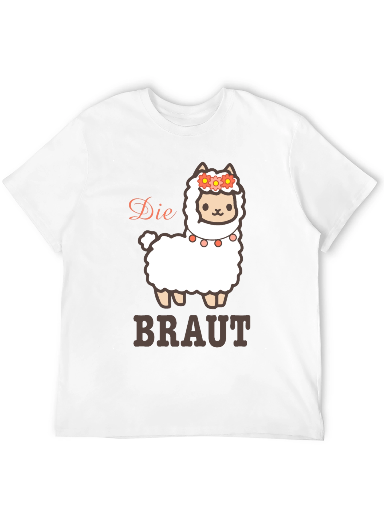 Die Braut Llama T-Shirt - Brides Cute Alpaca Tee