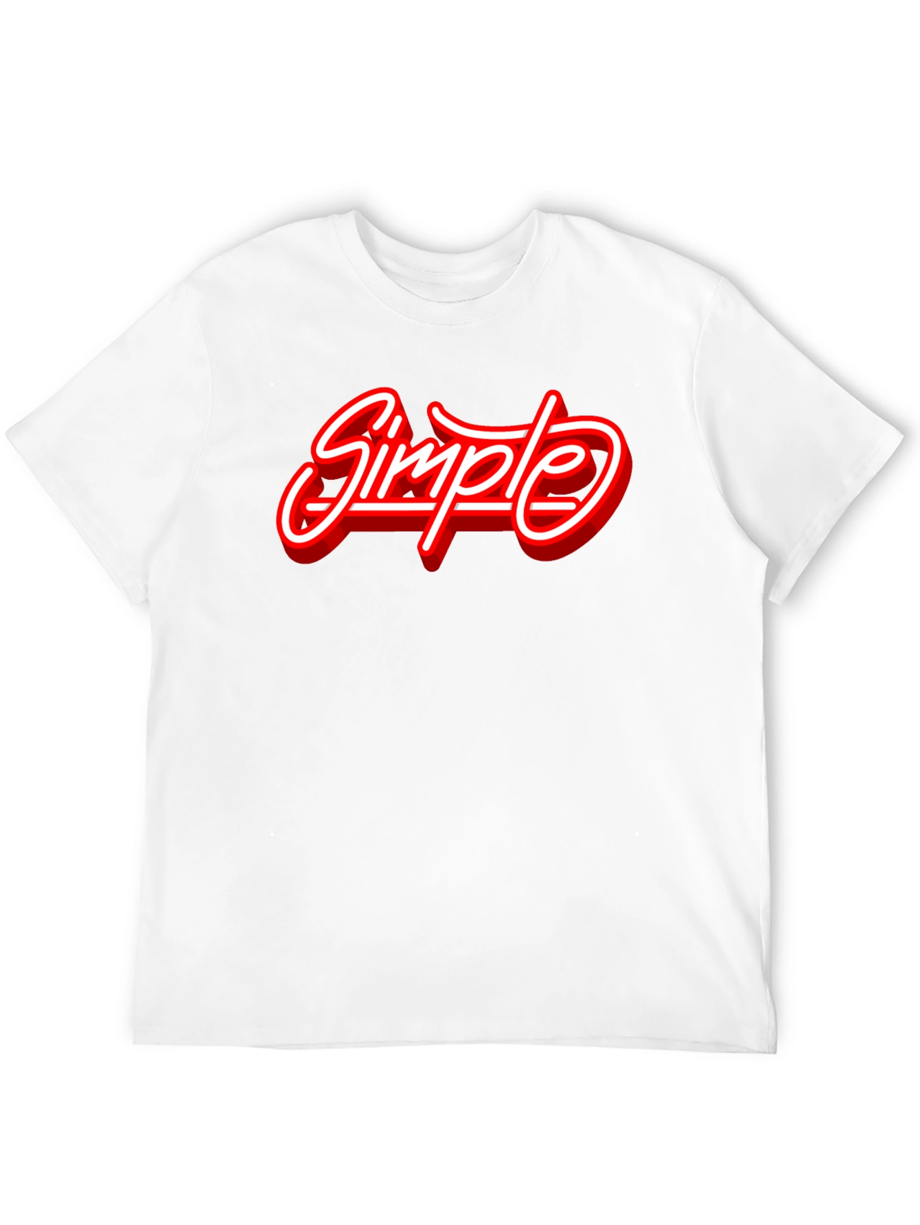 Simple Graphic Print Black T-Shirt