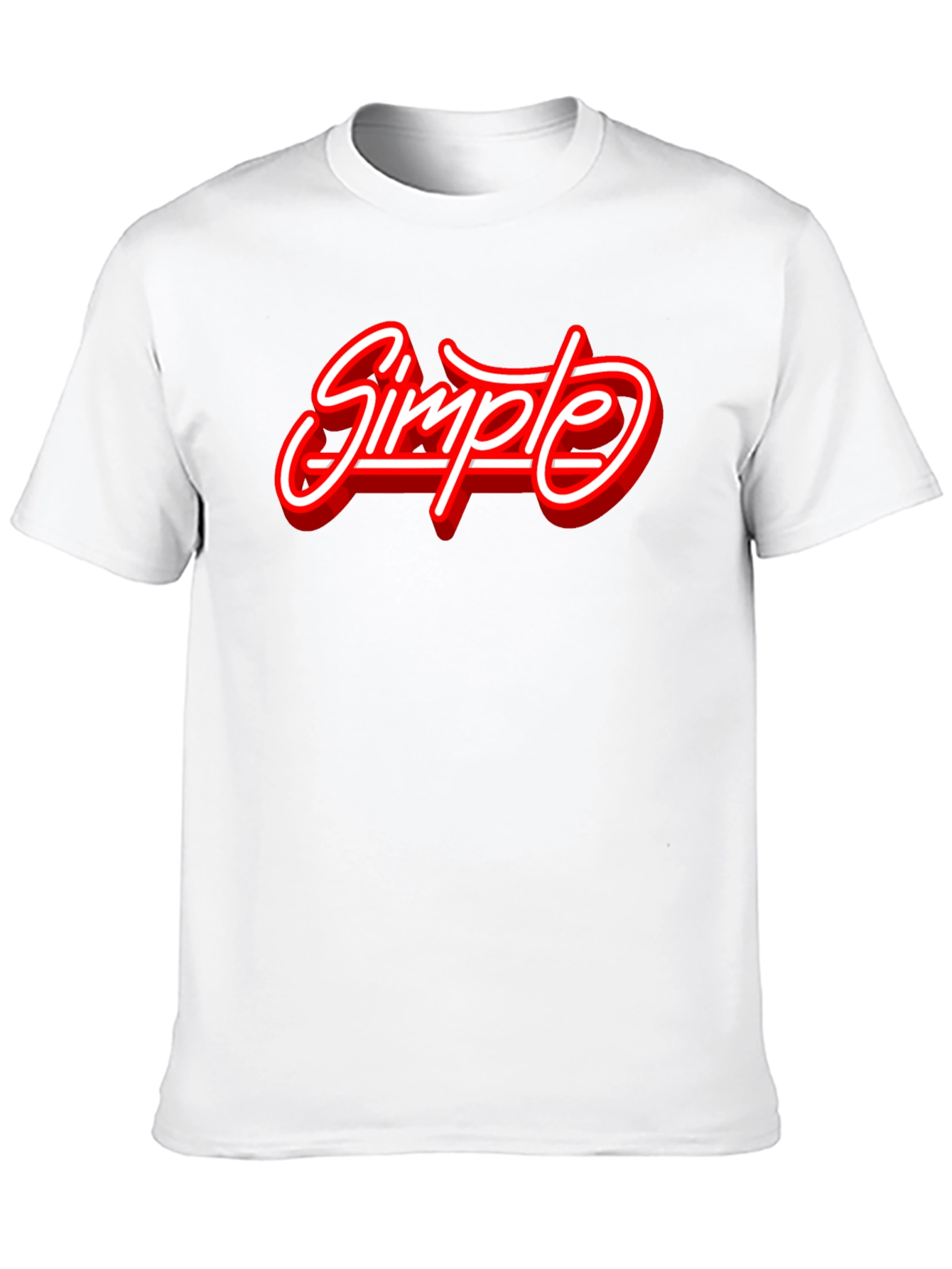 Simple Graphic Print Black T-Shirt