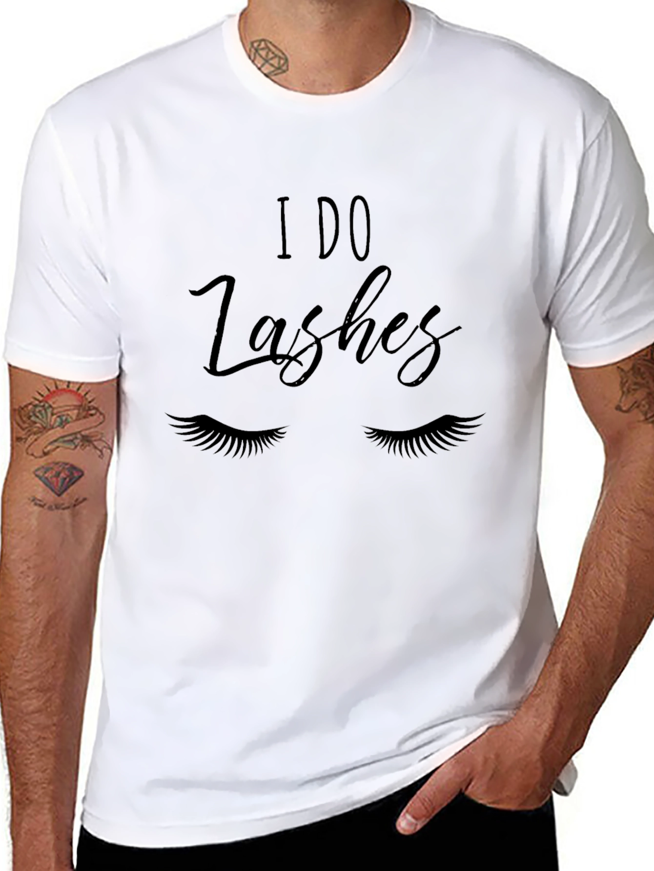 I DO Lashes Black Tee Shirt