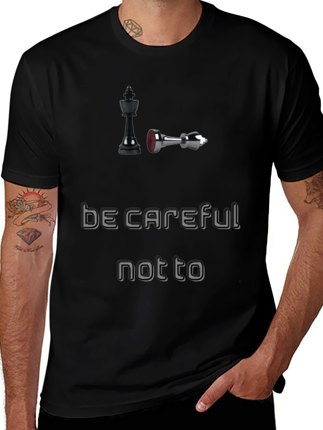 Chess King T-Shirt: Be Careful Not To Fall