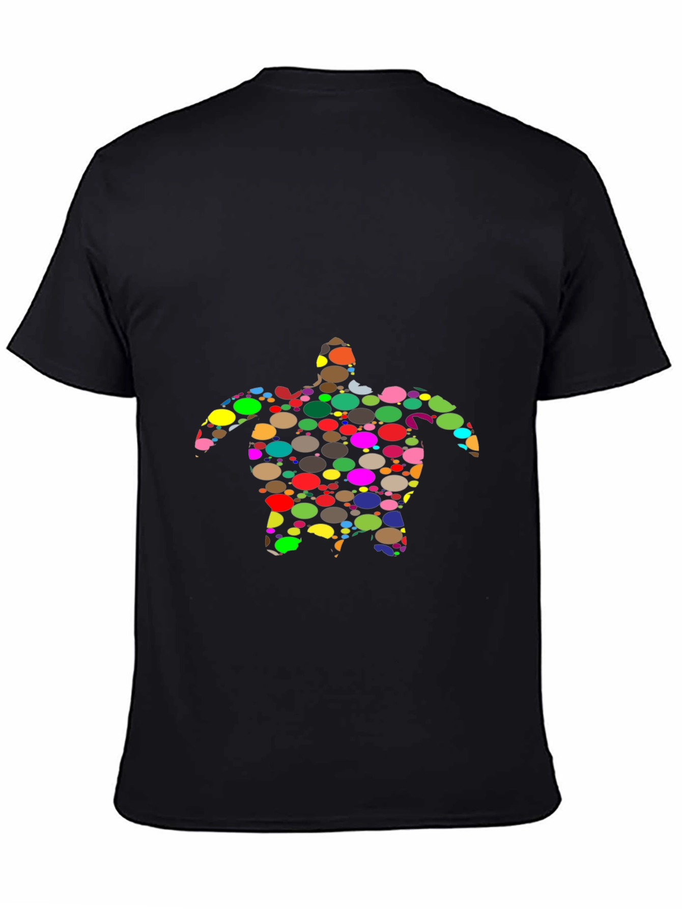 Funky Turtle Graphic Tee - Black Casual T-Shirt