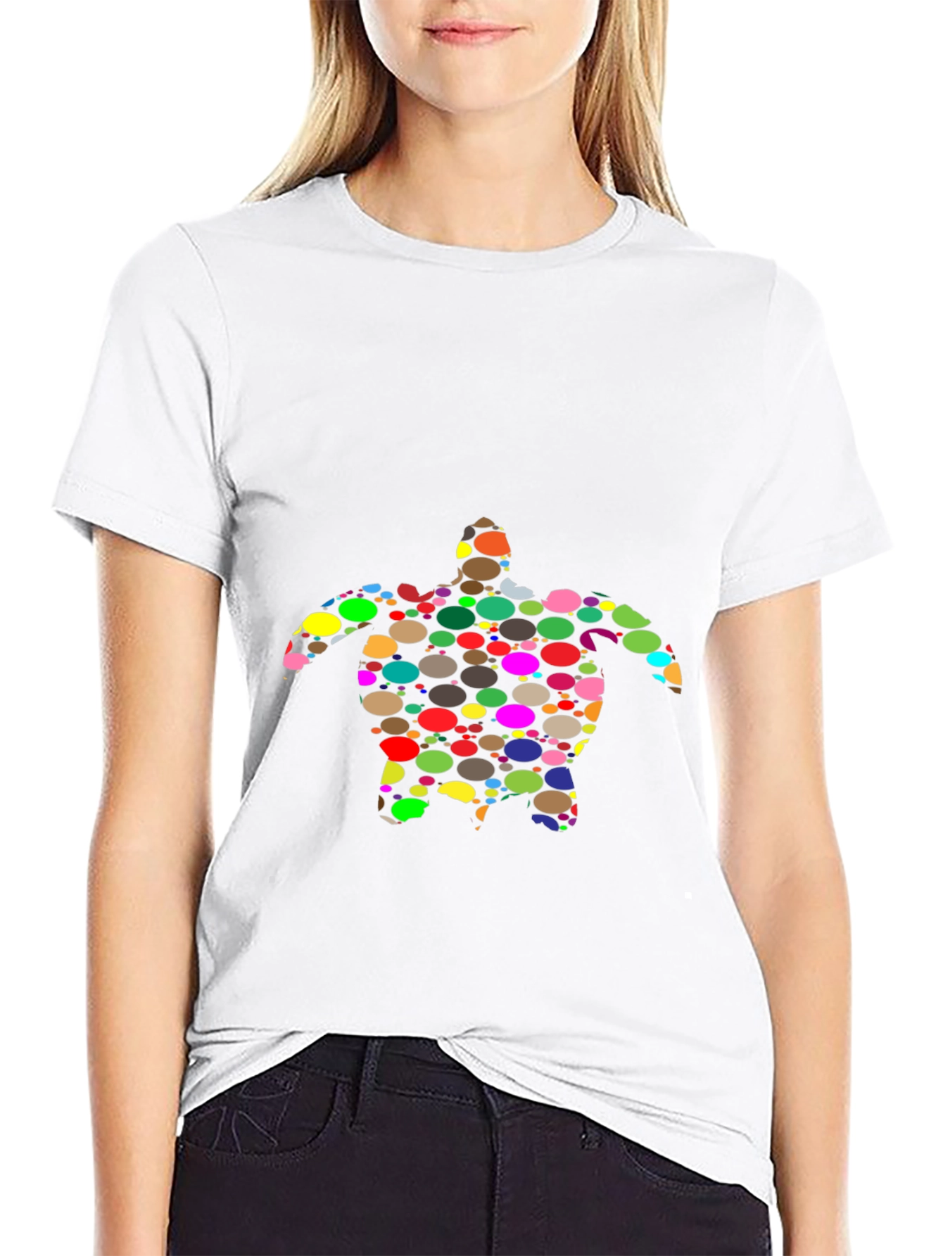Funky Turtle Graphic Tee - Black Casual T-Shirt