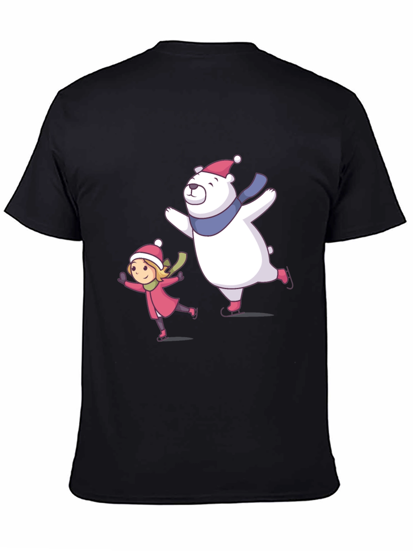 Winter Fun T-Shirt: Bear and Girl Ice Skating