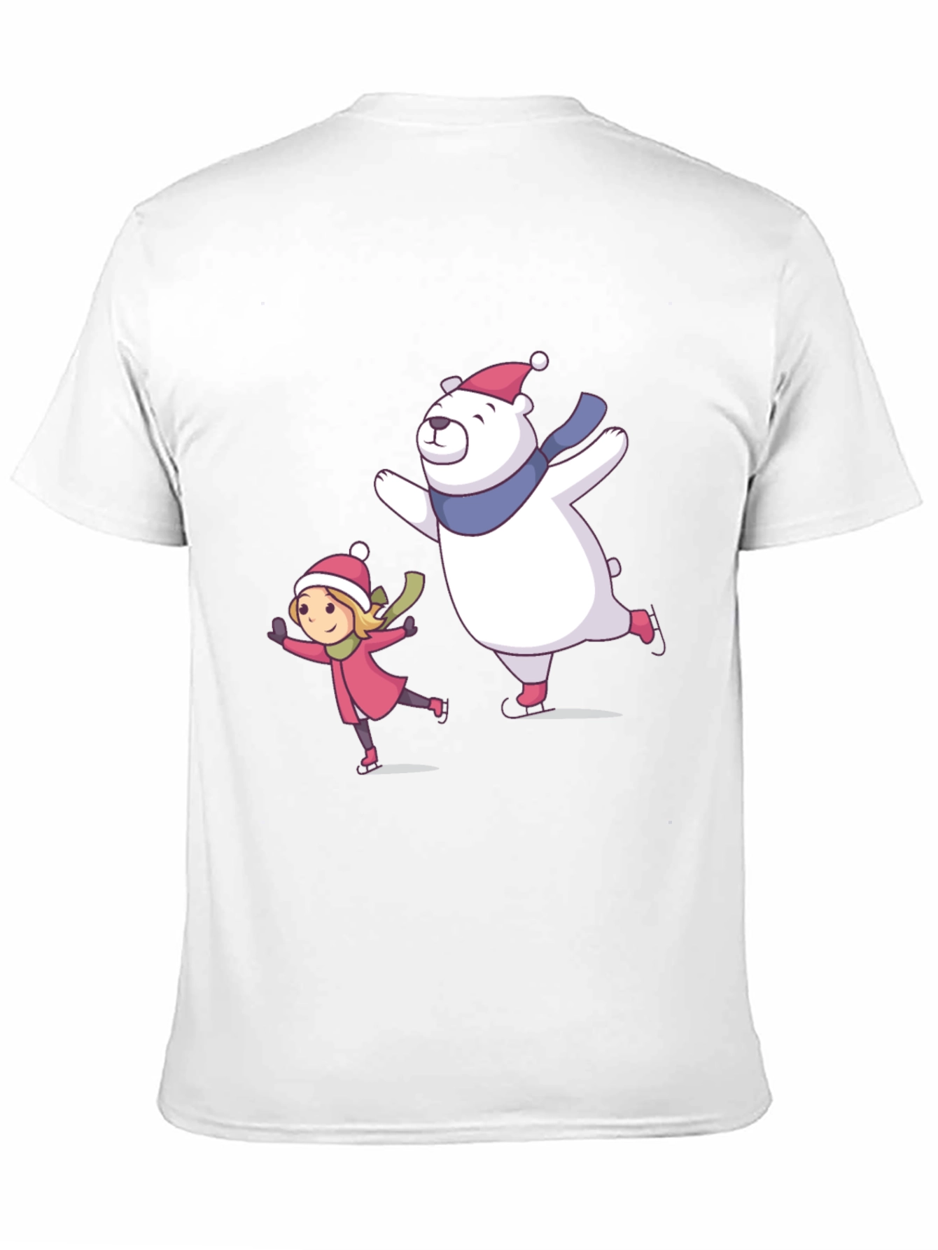 Winter Fun T-Shirt: Bear and Girl Ice Skating
