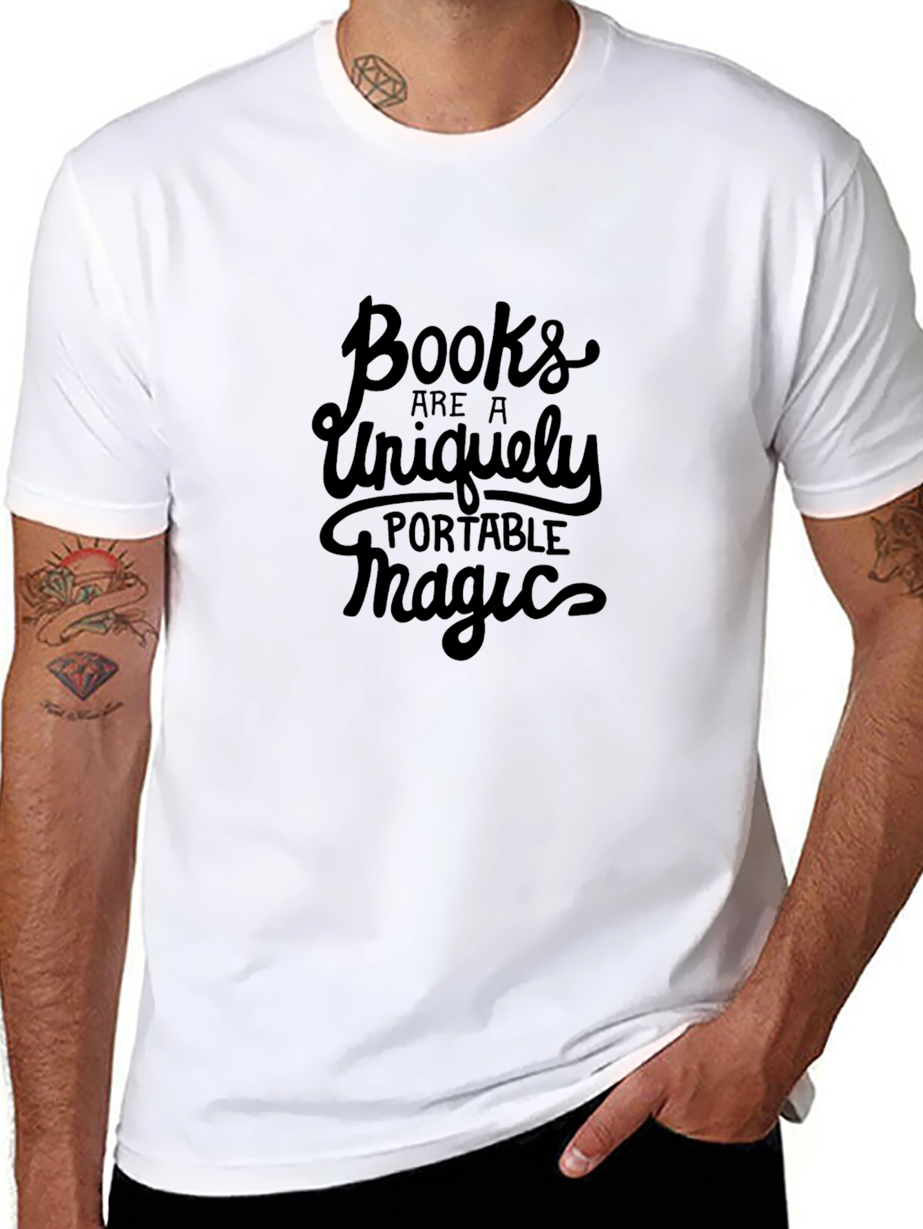 Books are Magic Black Graphic Tee