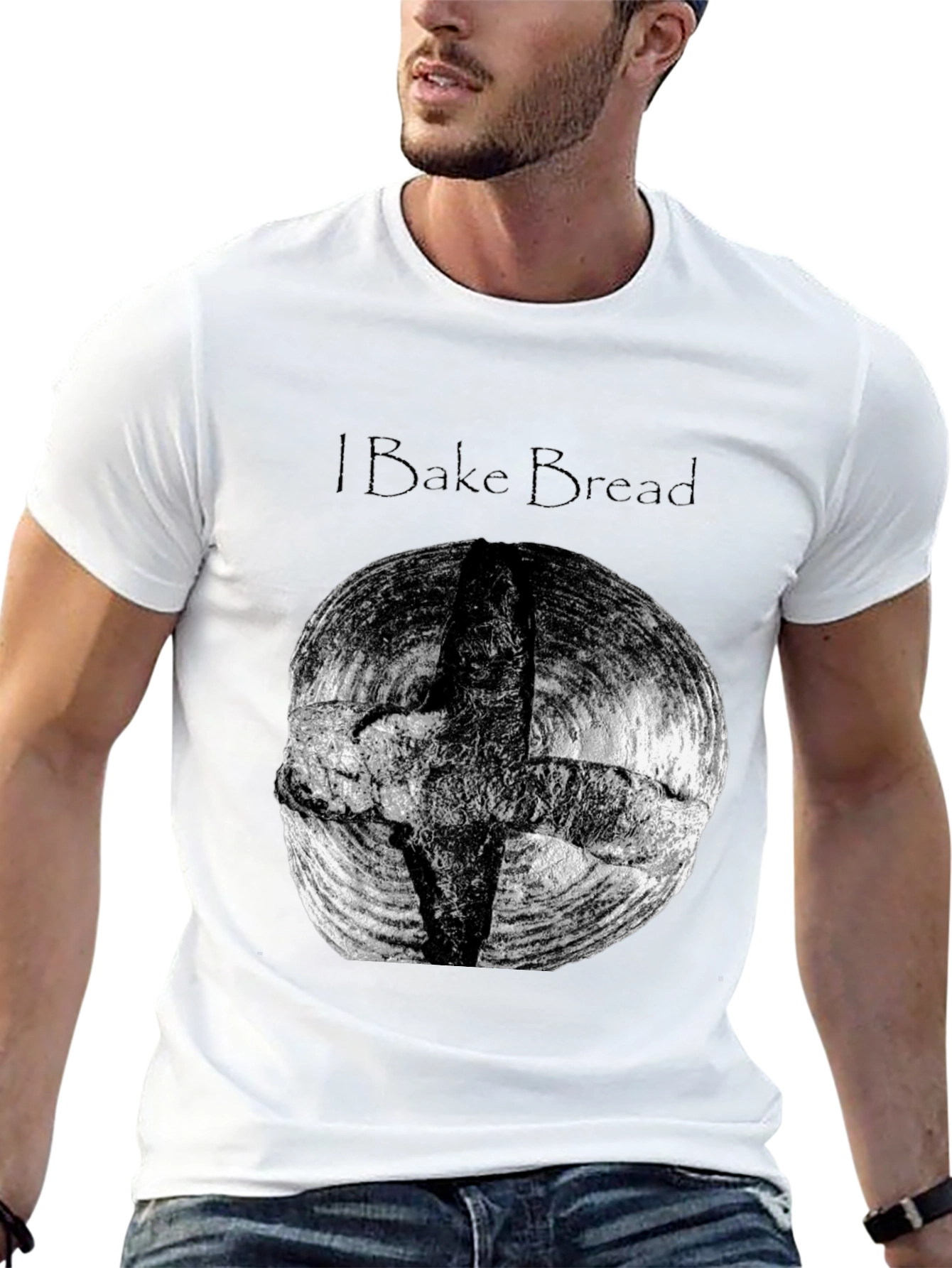 I Bake Bread Black T-Shirt