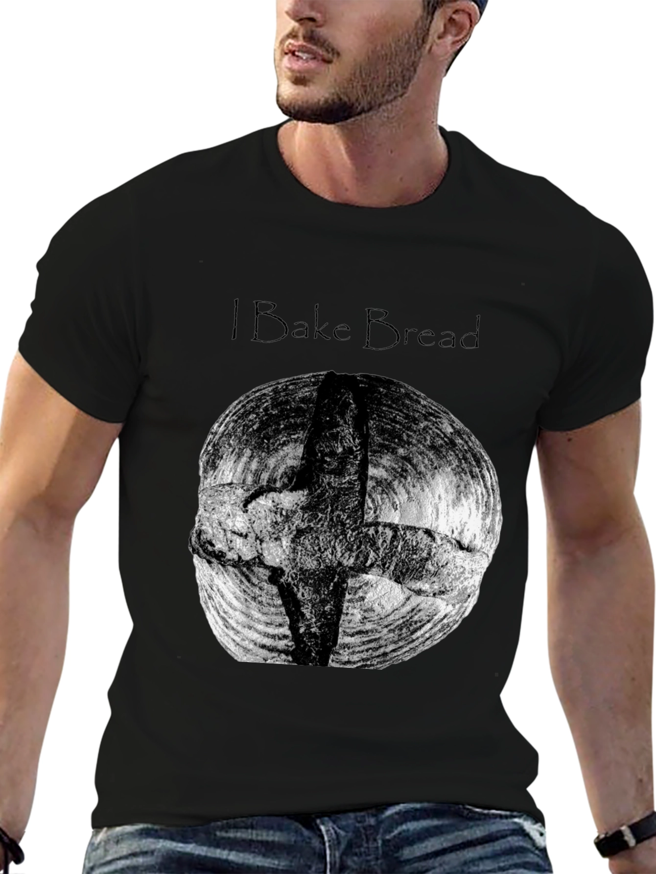 I Bake Bread Black T-Shirt