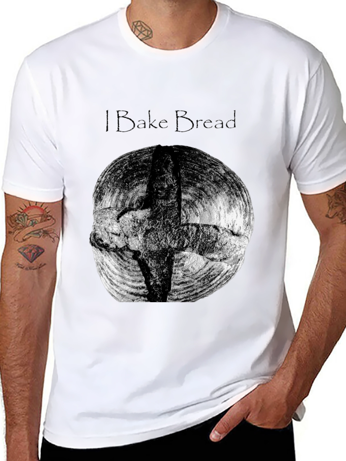 I Bake Bread Black T-Shirt