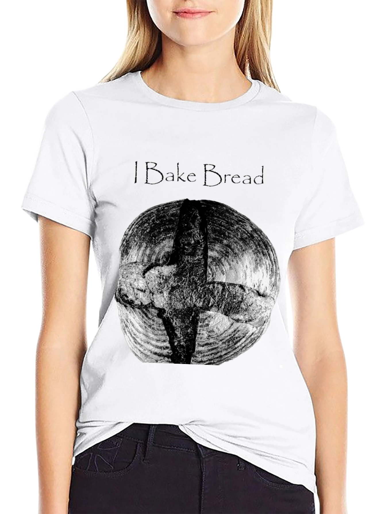 I Bake Bread Black T-Shirt