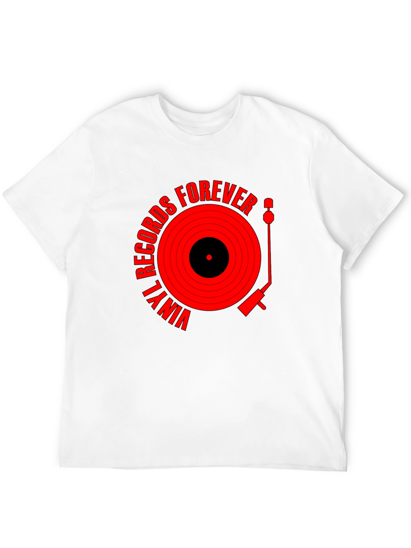 Vinyl Records Forever Black T-Shirt