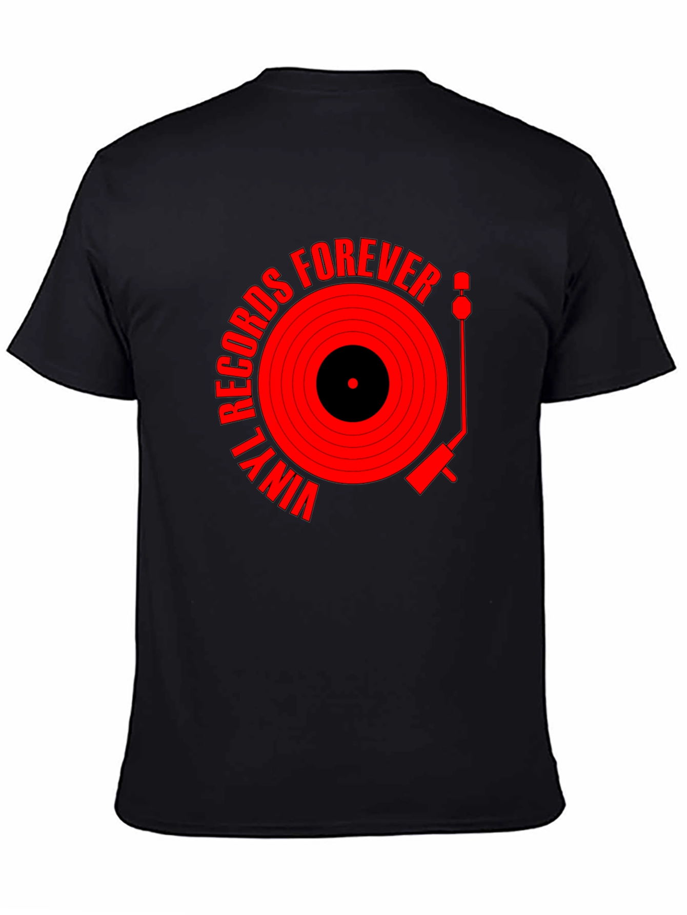 Vinyl Records Forever Black T-Shirt