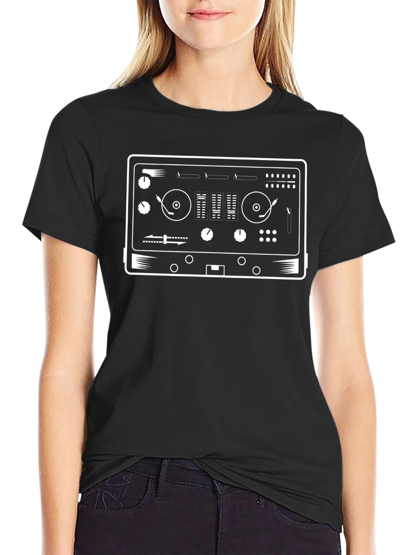 DJ Mixer T-Shirt - Black Graphic Tee