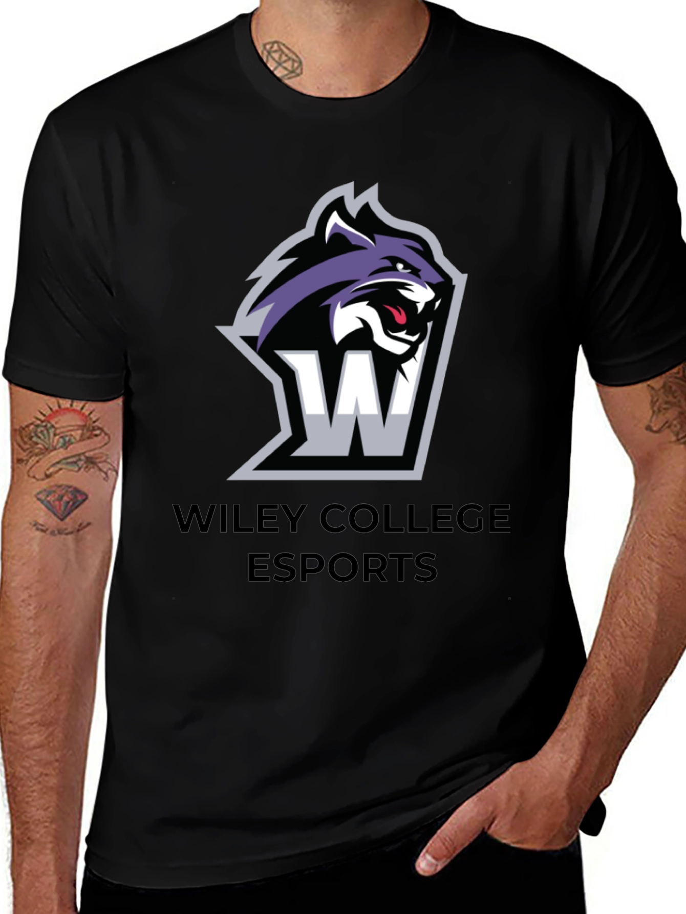 Wiley College Esports Black T-Shirt