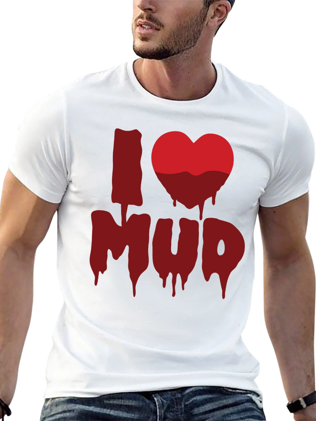 I Heart Mud T-Shirt - Mens Short Sleeve