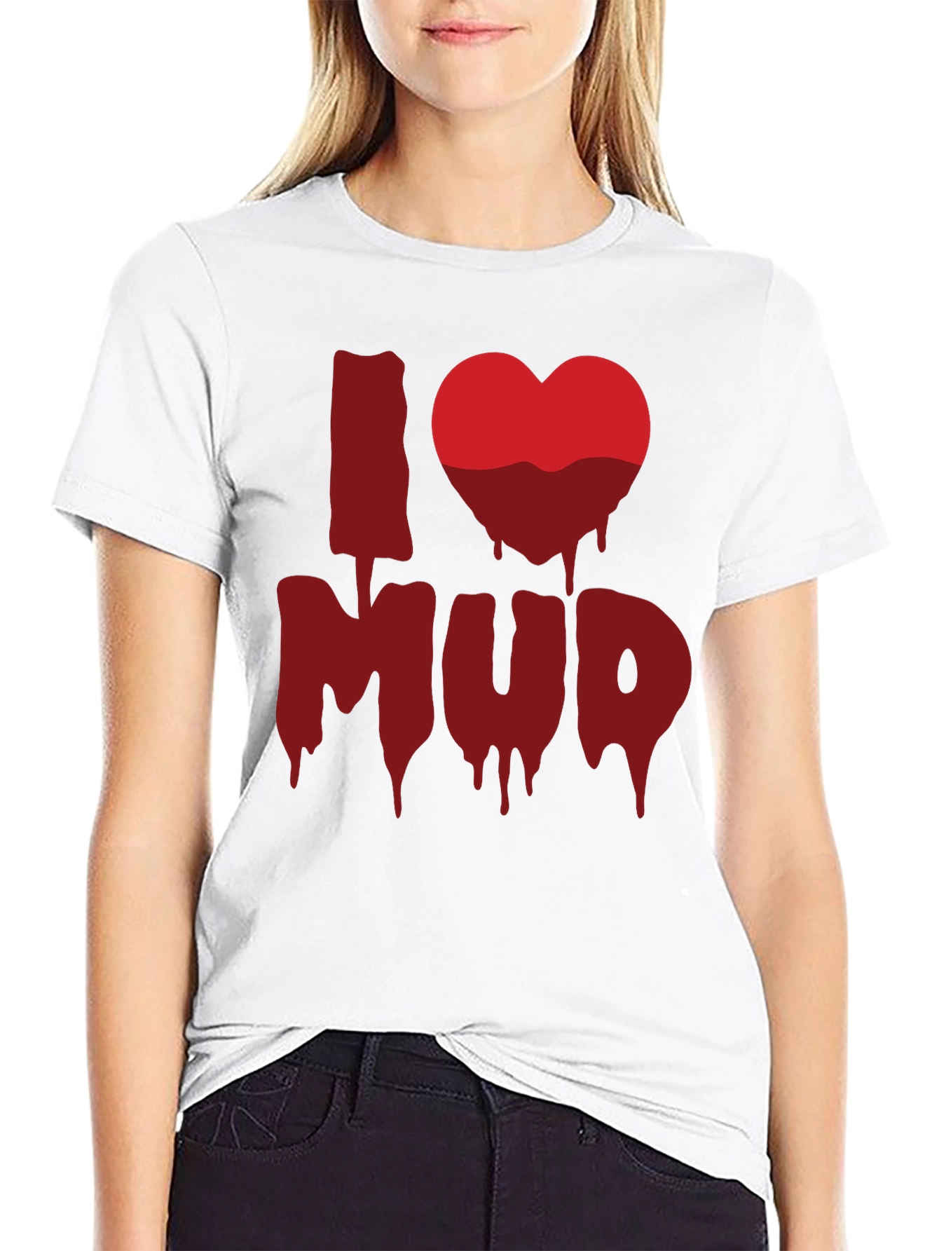 I Heart Mud T-Shirt - Mens Short Sleeve