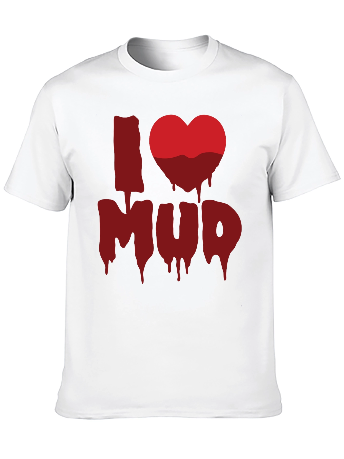 I Heart Mud T-Shirt - Mens Short Sleeve