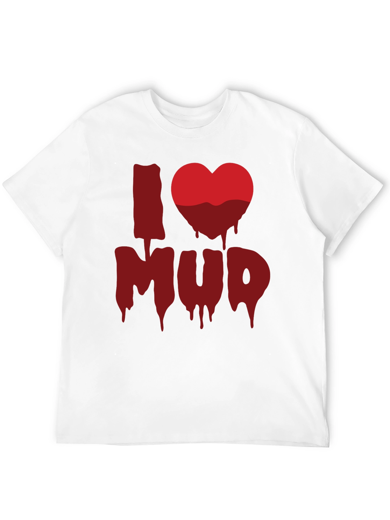 I Heart Mud T-Shirt - Mens Short Sleeve